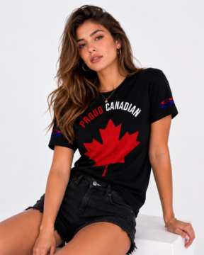 Proud Canadian T- Shirt Black
